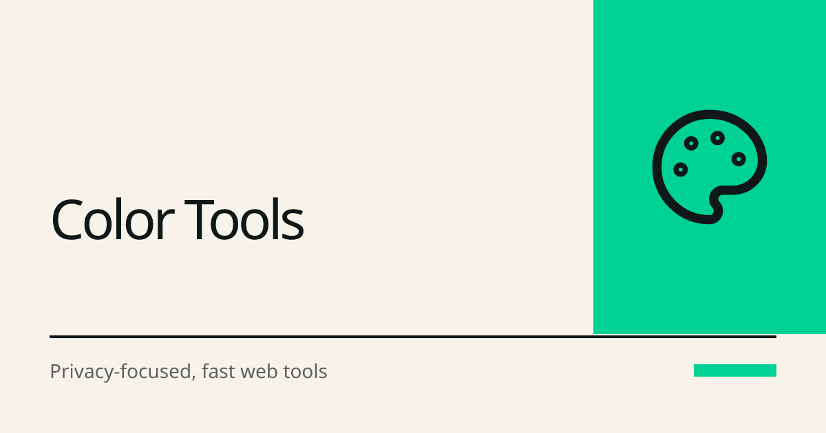 Color Tools | Palettes, Contrast, and Color Conversion | Terkip